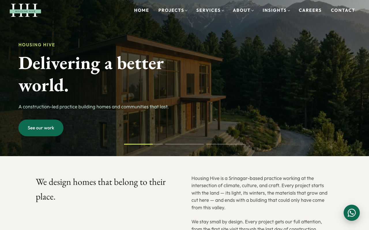 Housing Hive — Website for a real-estate housing platform